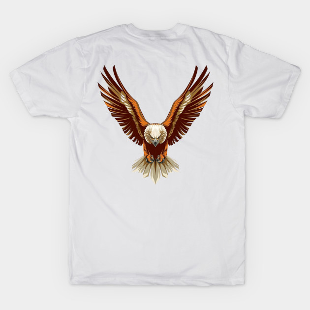 A majestic eagle soaring through the sky by designe stor 